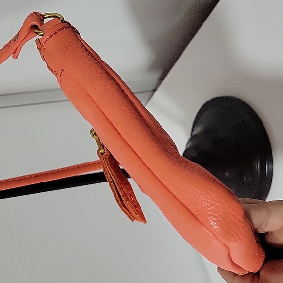 FOSSIL LIPSTICK ERIN SMALL TOPZIP LEATHER CROSSBODY HANDBAG🐹🐹🐹🐹🐹🐹🐹🐹 - Picture 8 of 15